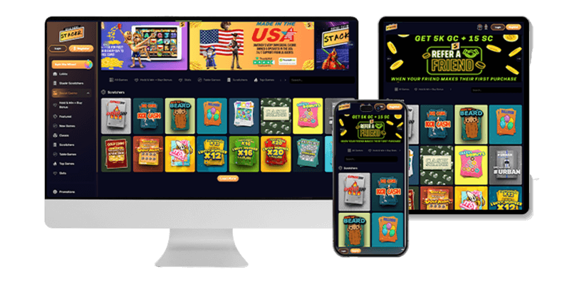 Cyber cafe setup with players enjoying sweepstakes games